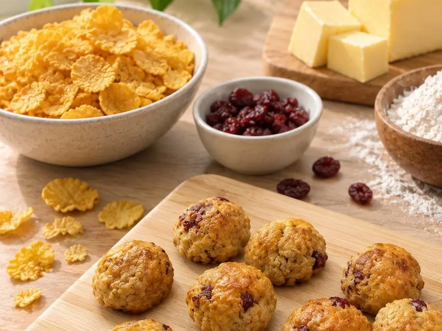 Cranberry Cornflake Cookies