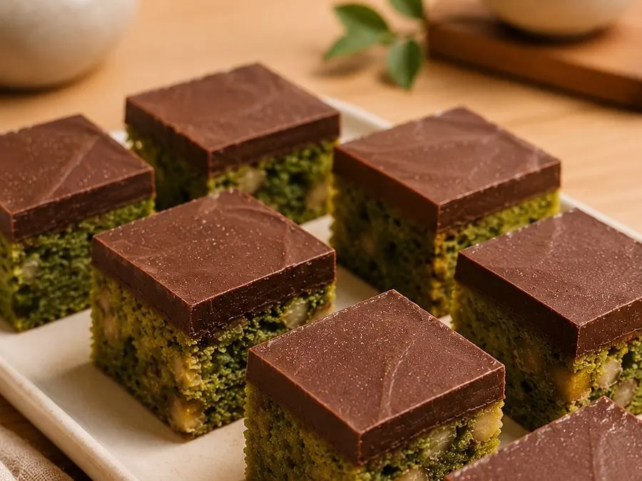 Matcha Walnut Chocolate Greenies